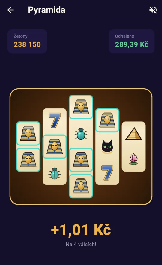 Pyramida, válce 2-3-4-3-2